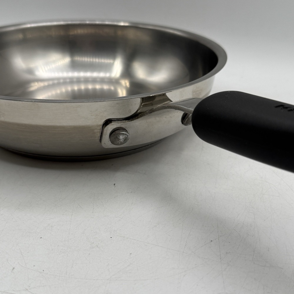 Kitchen Aid 8" Saute Fry Pan TQQ01 Stainless Steel Bonded Made In The USA NO LID - Picture 7 of 10
